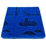 Motquet Cushion Kobe City Bus Japanese Seal Collaboration Goods Cushion (Blue)