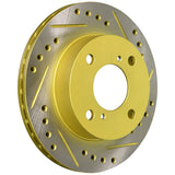FUJI BRAKER CO., LTD. SPIRIT GOLD DRILLED SLIT DISC BRAKE ROTOR 306S001DSR/L