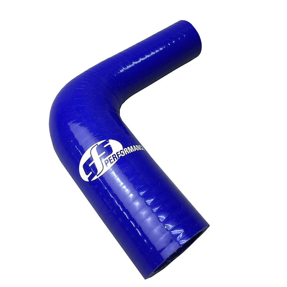 SFS Re90-32-19 Re90-32-19 Denimal Silicone Hose, 90 ELBOW, Inner Diameter: 1.3-0.7 Inches (32-19 mm), Blue