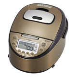 TIGER Thermos (JKT-P100TK) Rice Cooker, 5.5 Cups, IH. 10 Types, Far infrared, 3-Layer Pot, Dark Brown