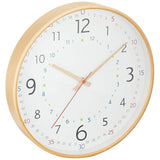 Kima KNB88068 Wall Clock, Natural, Diameter 12.4 x Depth 1.8 inches (31.5 x 4.5 cm)