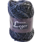 Nikkevictor LGR Wool Reggaale Yarn, Medium Thickness, Col. 203, Green, 1.4 oz (40 g), Approx. 136 m, 10-Skein Set