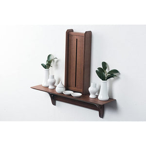 MODERN Shinto shelf set KURUMI + KAGARI + GOD HARDWARE Set WALNUT NO. 6