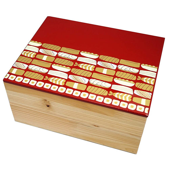 Shimayaban Craft Manufacturing Co., Ltd. Heavy Box, Red, Height 6.7 inches (17 cm) x Width 8.3 inches (21 cm) x Height 4.1 inches (10.5 cm)