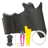 CROWN ATHLETE (210 Series) CROWN ROYAL (210 Series) DIY Steering Genuine Leather Replacement Kit [BS DESIGN] [1BS1T11] Left and Right Blacking Xing Leathering X.