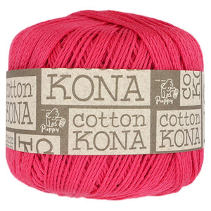 Puppy Cotton Kona 10000362 Yarn Thick 82 Pink Series 1.4 oz (40 g), Approx. 32.8 ft (110 m), Set of 10