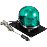 KOITO (Koito Seisakusho) Round Police Light 2N Type Green 24V 0.5A With Sigar Writer Plug/Rubber Magnet Type GFL-2NCG
