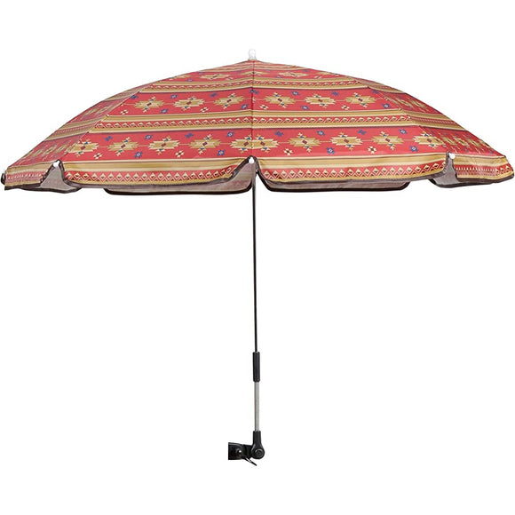 Captain Stag CS Native UD-64 Parasol, For Chairs, Easy to Put On and Take Off, Red