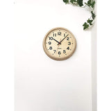 KATOMOKU Muku Clock 15 Natural Radio Clock Continuous Second Hand km-107NARC 12.0 inches (306 mm) (Radio Clock)