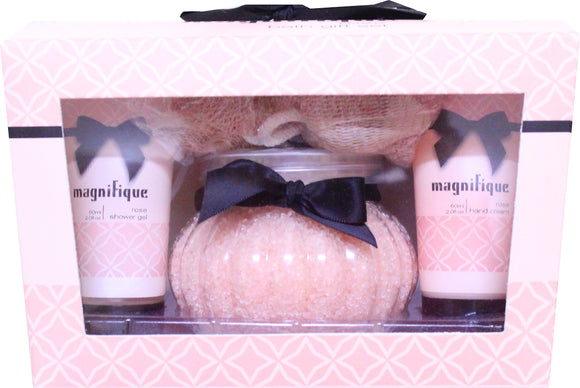 Japan Grand Champagne Magnifique Rose Bath Gift (Original) Body Soap Rose (Original) 4 Assorted