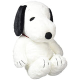 Peanuts Snoopy HUGHUG Plush Toy 077400-15, Size L, Black
