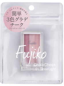 Fujiko Chalk Cheek 01 Rose Light 7.1g Pink