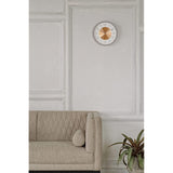 INTERFORM INC. Interform Wall Clock Wall Decor Wall Clock Stylish Slim Copper Gold Norte Norte CL-4090
