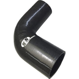 SFS RE90-42-32BL Different Diameter Silicone Hose, 90° Elbow, Inner Diameter 1.7 inches (42 mm) - 1.3 inches (32 mm), Blue