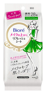 Biore Makeup Top Refresh Sheet Citrus Fragrance Economical 28 Sheets