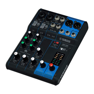 Yamaha MG06 6-Channel Mixing Console Max 2 Mic / 6 Line Input, Built-in Microphone Preamplifier "D-PRE" Robust Metal Chassis