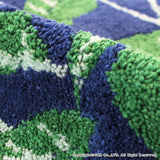 Ocarina of Time Doormat Leaf Blue Corner Suction approx. 60 X/110 cm Blue Made in Japan Wilton Weave