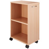 Nakabayashi NDW-001NM Cabinet, Sleeve Desk, My Wagon, Shelf Type, Natural Wood Grain