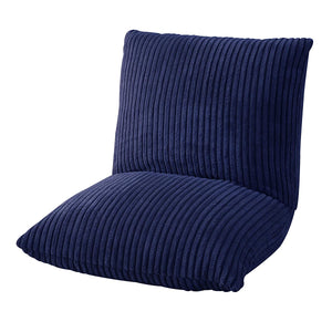 Azumaya-kk RKC-627NV Floor Chair, Navy, Width 15.0 x Depth 15.0 - 17.7 x Height 14.2 inches (38 x 38 - 45 x 36 cm), Cuckun Recliner