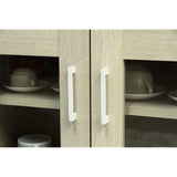 Fuji Boeki 86021 Largo Cabinet, Living Room Storage, Width 23.6 inches (60 cm), White Wash, Cupboard, Large