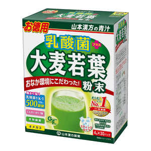 Yamamoto Kanpo Pharmaceutical Lactobacillus Barley Leaf Powder, 0.1 oz (4 g) x 30 Packs