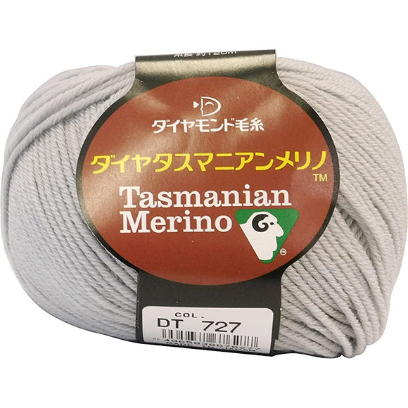 Diamond Yarn, Diatasmanian Merino Yarn, Medium Color, Gray, 1.4 oz (40 g), Approx. 42.8 ft (120 m), Set of 10