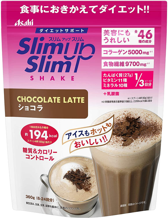 Asahi Slim Up chocolate shake 360g