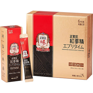 Shoganjo Korean Ginseng Red Ginseng Everytime 6 Years Old Red Ginseng Korean Ginseng Concentrated Extract Pouch Type Easy Charge (30 Packs of 10ml)