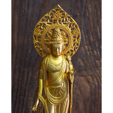 Buddha Statue Saint Kannin Buddha 10.2 inches (26.1 cm) (gold plated/24 gold), Buddhist: Tomorrow Matsuku, Prototype: "Tendai Sect, Shingon Sect, Rinsai Sect, Takaoka Copperware (Shikan no Bosatsu/L)