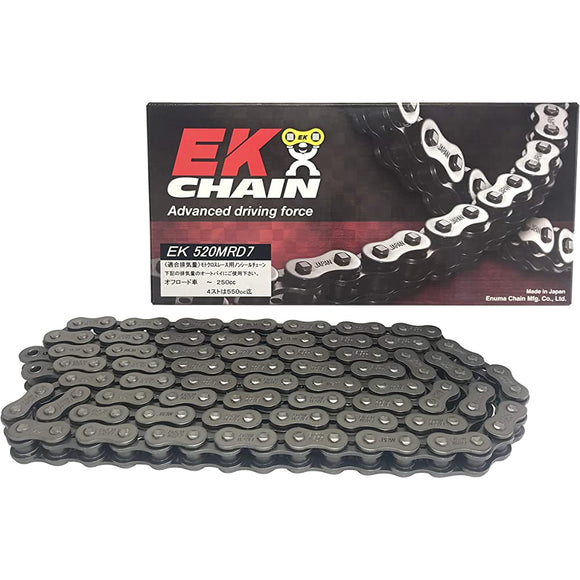 EK (EK) Motocross Lace Non -Seal Chain 520MRD7 Steel 118L [Clip Joint]