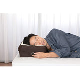 French Bed 360145001 Pillow, White/Brown, 22.8 x 11.8 inches (58 x 30 cm), Silent Night Pillow II, Supervised by Dr. Ikematsu Sensei Snoring, Adjustable Height to the Perfect Height for Yourself