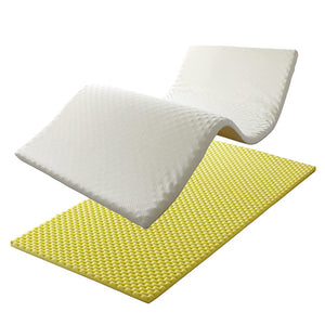 Nishikawa HD12214402 Nishikawa Sleep Lab Dots, Healthy Light Mattress to Maintain Sleeping Comfort, Semi-Double, Mattress Topper, Easy to Sleep by Just Laying, Flexible Construction that Supports Lower