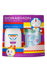 Merit Rinse-free shampoo Doraemon 50th Special Design Bottle <DORAEMON 50th SPECIAL DESIGN BOTTLE> + refill set (design bottle 480ml + refill 340ml)