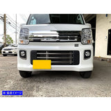 BRIGHTZ Every Wagon DA17W Super Mirror Stainless Steel Plating Front Bumper Mall 3PC [FBUM-MOL-089] DA17 DA A17 17 EBRI Wagon Everygon Every Wagon Every Wagon Every Evay Evoy EBRI Wagon Evrey 3323 5