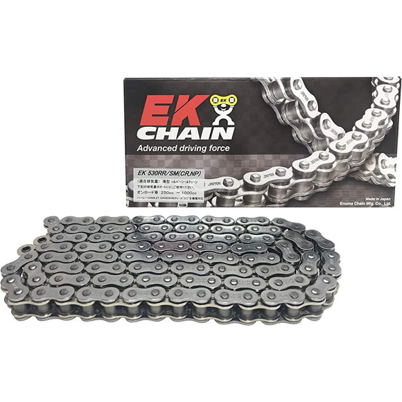 EK (EK) SX Ring Seal Chain 530RR/SM Silver 120L [Kashime joint]