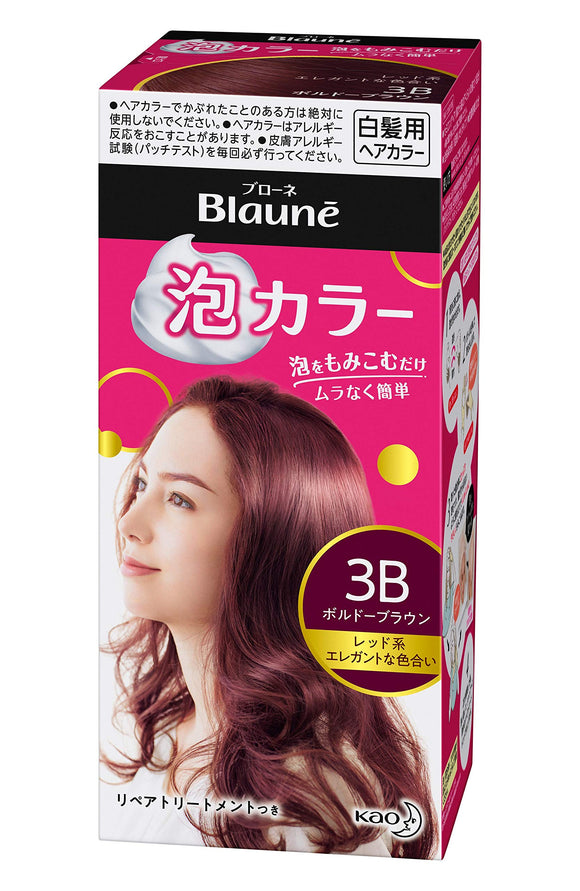 Blaune Foam Color 3B Bordeaux Brown [Quasi Drug] Hair Dye 108ml