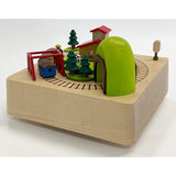 Sanrio H 9108 577855 Wooden Music Box, Station and Train