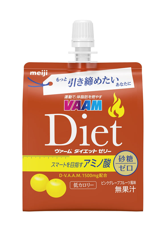 Meiji Vam Diet Jelly, Pink Grapefruit Flavor, 5.3 oz (150 g) x 24 Packs