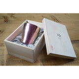 HORIE T15KM250-1100 T15KM250-1100 Titanium Double Wall Tumbler, Rei / Hana, Titanium, 8.5 fl oz (250 cc), Cherry Blossom