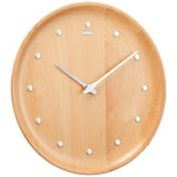 Seiko KX622H Wall Clock, Natural Color Wood, Diameter 10.6 x 1.5 inches (270 x 37 mm), Analog