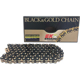 EK (EK) QX Ring Seal Chain 520SR-X2 Black & Gold 110L [Kashime joint]