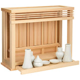 Kamidana no Sato, Modern Shrine Hakomiya, Kagura Mini, Natural, 11.8 x 14.2 x 5.3 inches (30 x 36 x 13.5 cm)