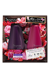 Segreta Pump Pair Aromatic Rose Fragrance (Shampoo 430ml + Conditioner 430ml) Segreta Treatment Sample 2 times included