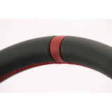 KENSTYLE (Kenstyle) Original Steering MA08 Mazda Axela (BM/BY system) 2013/11 ~ 2016/6 Black Leather/Red Line (Red Stitch) All Nappa Leather