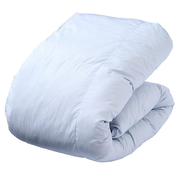 Nishikawa AB02129450 Comforter, Single, Down X, Heat Storage Fill, Double and Warm, 2-Layer Type, Blue