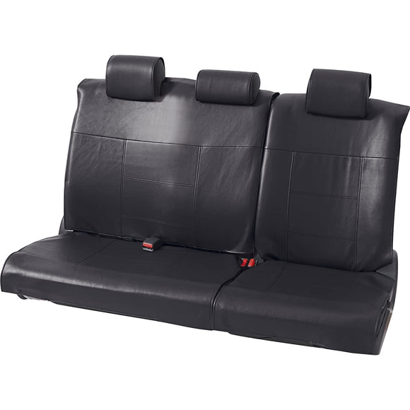 Bonform 4364-64BK CAR Rear Seat Cover, Ground Leather, Regular Car, Rear Seat, Single Item, Free 6: 4 Split Rear, Black