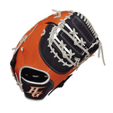 Mitt for softball and soft-type first baseman BSG-765F Navy x Orange