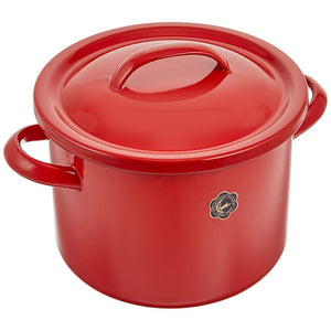 Tsukiusujirushi 050-06621 Stew Pot, 8.3 inches (21 cm), Red