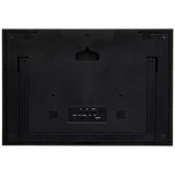 enpekkusu Weather Meter, Temperature and Humidity Meter, Jumbo Solar Heat Moisture Clock Place Hanging Silver TD – 8170