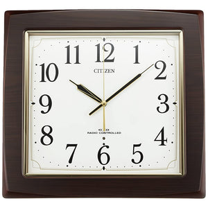 Citizen Atomic Wall Clock Analog nemuri-naasuka Wood Brown Citizen 8my455 – 006